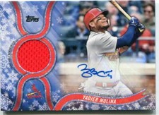 2018 Topps Holiday - YADIER MOLINA - Autograph Game Jersey - CARDINALS #d 7/10