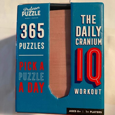The Daily Cranium IQ Workout 365  Pick A Puzzle A Day  Sudoku, Word Search, NEW