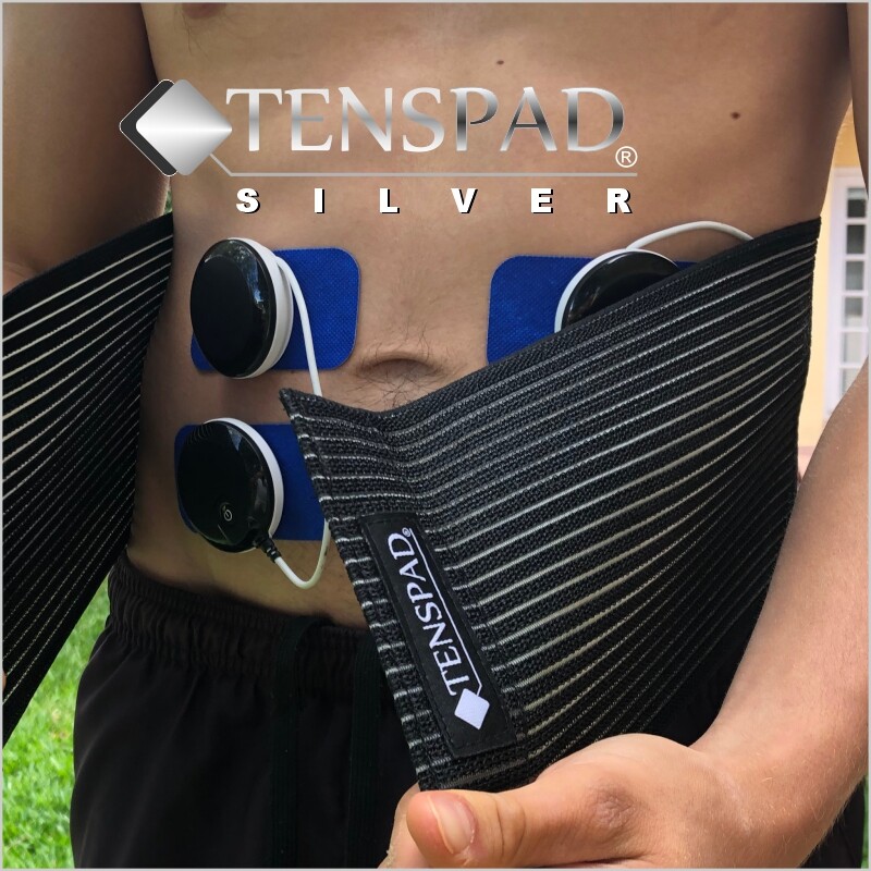 Imagen 11 - 8 electrodos con patrón de Plata para Compex, 50x100mm con 1 Snap