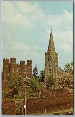Buckden Postkarte Palast St Marys Kirche Wharfedale Yorkshire religiös um 1975