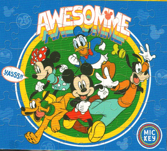 Disney MICKEY MOUSE & FRIENDS Pluto Goofy 48 Pieces BOXLESS Jigsaw