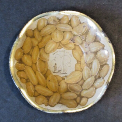 VINTAGE Mr. Peanut 1939 New York World's Fair Tin Litho Small Nut Serving Bowl