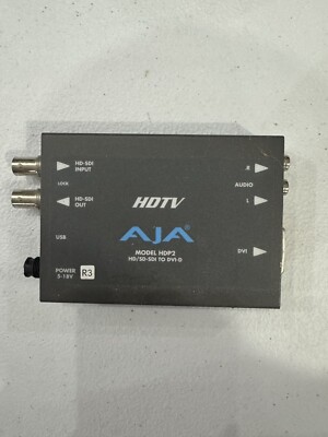AJA HDP3 3G-SDI to DVI-D & Audio Converter - Gray