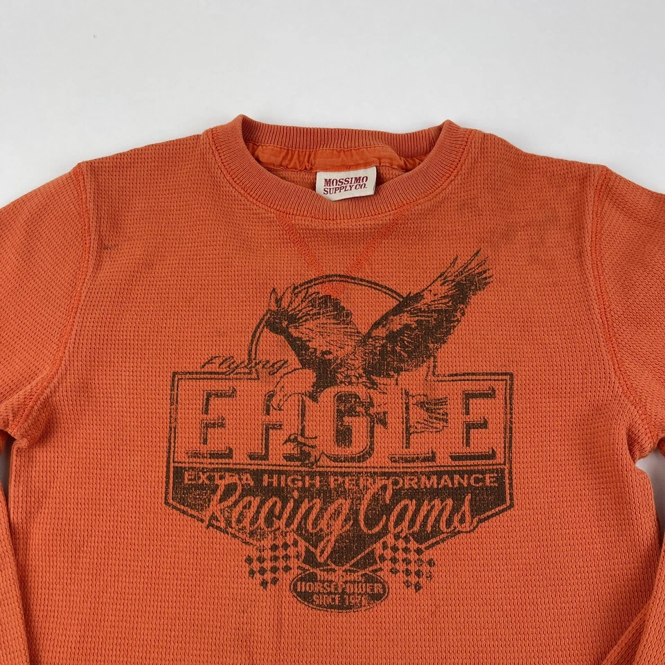 Camisa Térmica Mossimo Niños Mediana 8/10 Naranja Águila Carreras Cámaras Manga Larga Foto 3 de 4