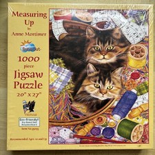 SunsOut puzzle - Measuring Up - Anne Mortimer 1000 Pc Vintage. Rare New & Sealed