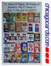11-YR Topps Pack 2000 01 02 03 04 05 06 07 08 09 10 Series 1 2 RC Traded Update