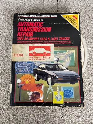 Vintage Automatic Transmission Repair Kerry Freeman Chilton Book 1990 Hardcover