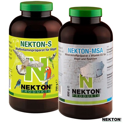 NEKTON-S 700g + NEKTON-MSA 850g Vitamine & Mineralstoffe für Vögel