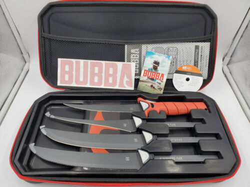 BUBBA Multi-Flex Interchangeable Fillet Knife Set With Case 4 Blades #1991724 - Afbeelding 1 van 12