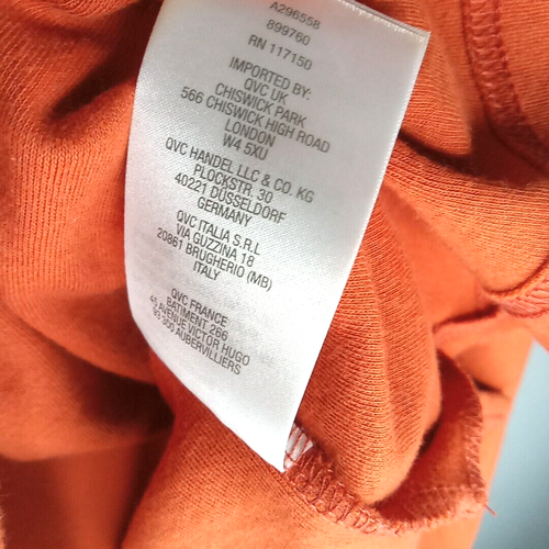 Quacker Factory Thanksgiving Top XL orange Türkei Tunika Langarm Herbst Shirt - Bild 7 von 8