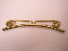 2-1/16" wide Curled Ends Gold Tone Vintage Collar Bar L104