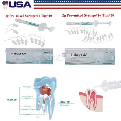 1-10 Dental Endo Materials Injectable Root Canal Bioceramic Sealer 1/2g Syringe