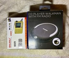 Portable CD Player with FM Radio and Portable World Wide Radio Receiver. OpenBox