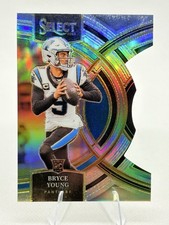 2023 Panini Select Premier Level Bryce Young #167 Silver Die-Cut RC Panthers