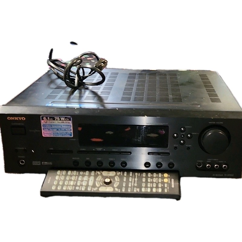 Onkyo TX-SR502 6.1-Ch 75W A/V Receiver Dolby Digital DTS AM/FM Tuner Black