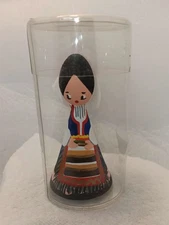 Yugoslavia Hand Painted Wood Doll Bulgaria Soviet Souvenir Old Folk Style 