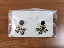 Black Bow Earrings Fashion Jewelry
