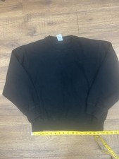 Russell Athletic Mens Black Crew Neck Pullove...