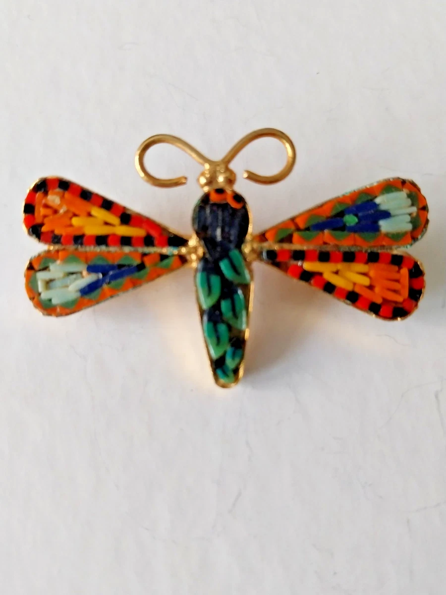 Grande Broche Libellule Strass Cristaux - Métal Argenté - Bijou Fantaisie