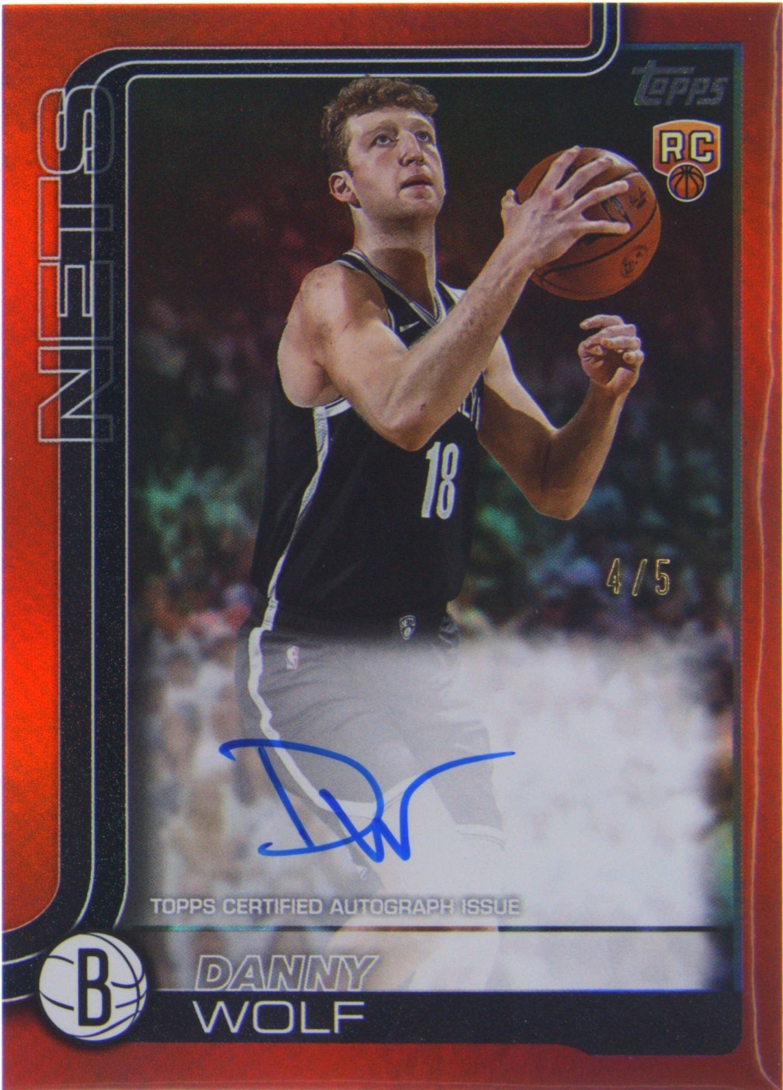 2025-26 Topps - Flagship Real One Rookie Autographs Danny Wolf #TFRR-DW ...