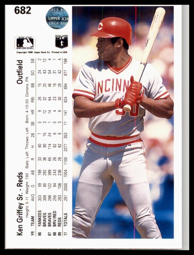 1990 Upper Deck #682 Ken Griffey, Sr. | eBay