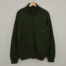 Deerhunter Wool Blend Full Zip Green Lined Sw...