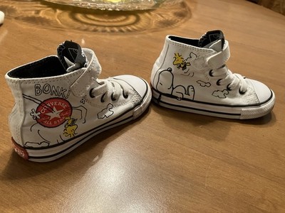 Converse Chuck Taylor All Star Peanuts Woodstock Sneakers Kids Size 8