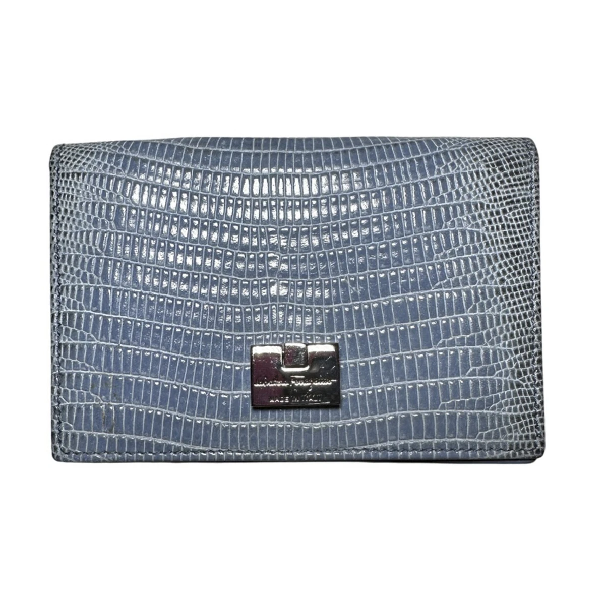 Salvatore Ferragamo Leather Blue Wallets for Women for sale  display picture 1