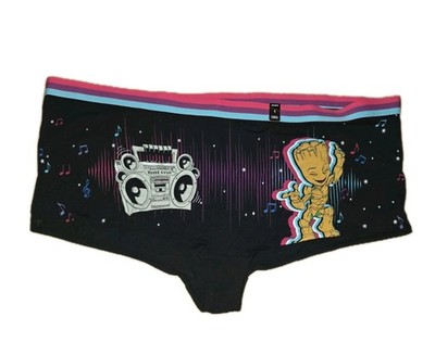 NWT Torrid Marvel Cotton Boyshort Panty Groot Dancing Black Size 6 PLUS (6X)