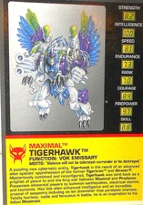 Transformers Beast Wars TIGERHAWK Tech Spec File Card tigatron airazor 1997 1998