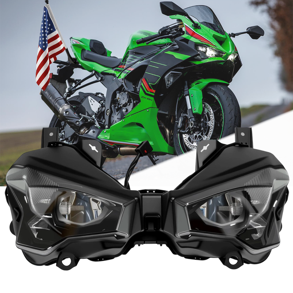 For Kawasaki Ninja ZX6R 2024 2025 ZX636 LED Headlight Assembly DRL