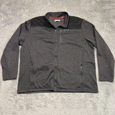 Orvis Bonded Mesh Full Zip Jacket Mens 2XL Gray Full Zip Outdoors Gorpcore