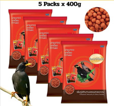 5 Packs SmartHeart Mynah Enhanced Immunity Shiny Feather Bird Food 400g