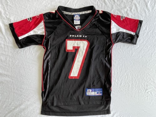 Vintage Atlanta Falcons Michael Vick #7 Youth Reebok NFL Jersey Black Red Sz S(8