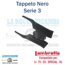 Tappeto Pedana Lambretta LI - TV Serie 3 / SX / SPECIAL / DL (Nero)