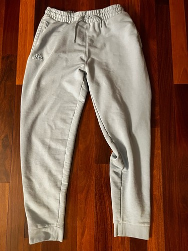 Men's Kappa Gray Fleece Cotton Blend Athletic Sweatpants Joggers Size XXXL