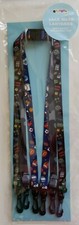 New 3 Pack Lanyard Square Colors Face Mask Relief