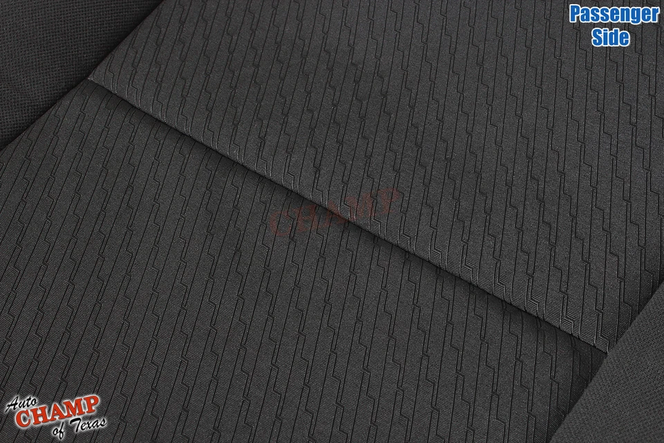 2009 -2014 Chevrolet Silverado 3500HD LS Passenger Bottom Cloth Seat Cover Black - Image 2 of 4