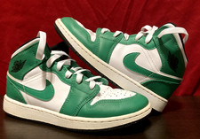 Nike Air Jordan 1 Mid Lucky Green Kids 4.5Y Sneakers DQ8423-301 Lace Lab Laces