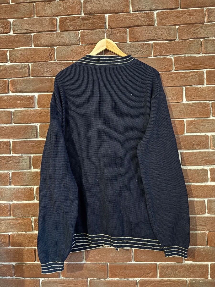 Valentino Vintage 90s Cardigan Unisex L Designer Hype navy | eBay