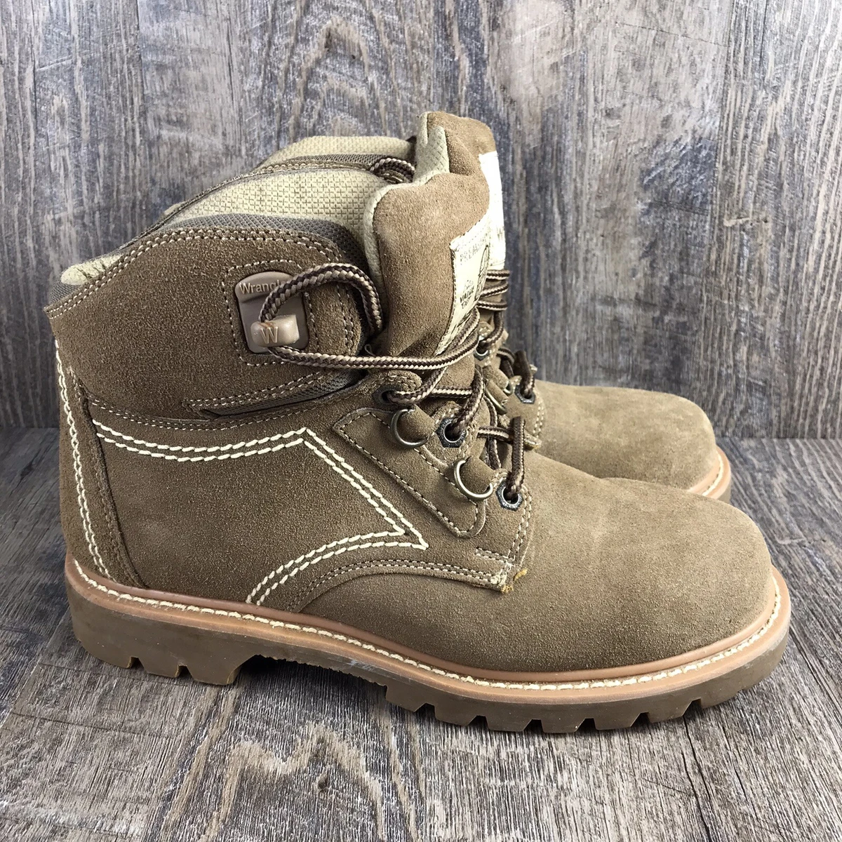 Beige shop work boots