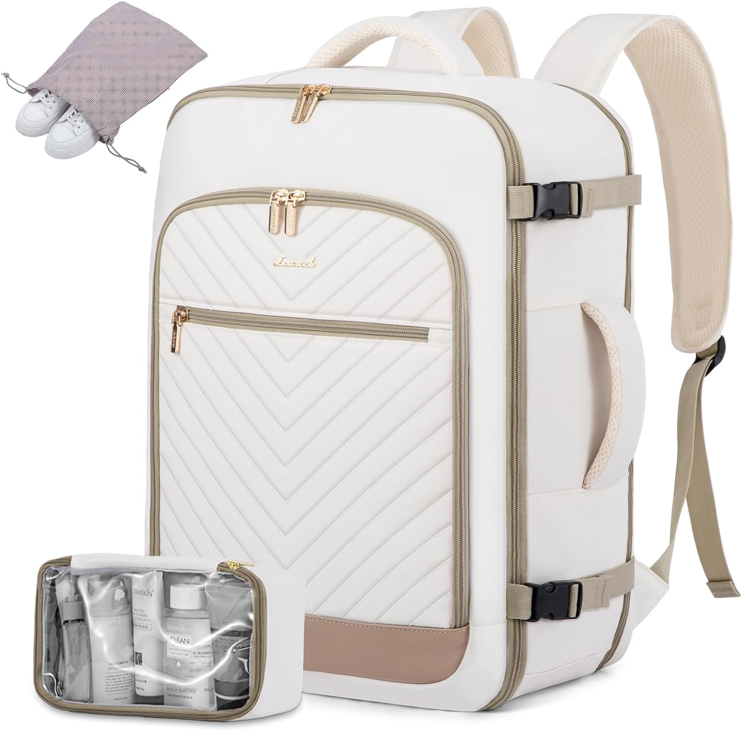 Travel Backpack for Women,40L Carry on Backpack Flight Approved,Tsa Personal Ite-image