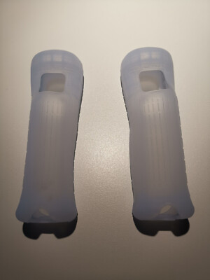 Bumper aus Silikon (transparent / weiß) für Nintendo Wii-Mote * neu & unbenutzt