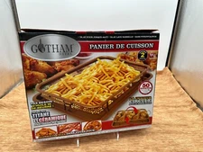 NEW Gotham Steel Crisper Tray Titanium & Ceramic 2-Pcs Set Basket/Tray Non-Stick