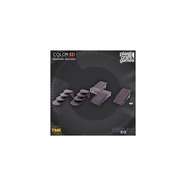 PLAST CRAFT GAMES: RAMPS AND STAIRWAYS SET JUEGOS ACCESORIOS MINIATURAS