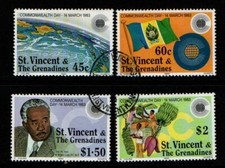 St Vincent and The Grenadines 1983 Commonwealth Day  Used