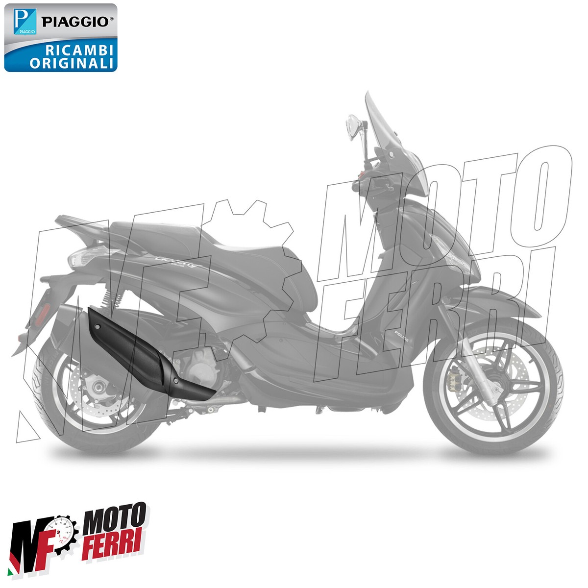 Mf5677 Exhaust Guard Original Piaggio Beverly 350 Mod 2011 2020