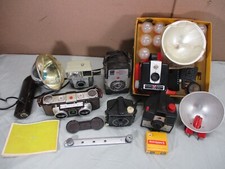 Vintage Photo Camera Kodak Bulls Eye Imperial Box Stereo Brownie Flash Lot