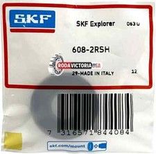 SKF Italy 608 2RSH C3 Deep Groove Ball Bearing, Rubber Sealed 608 2RS C3 8x22x7