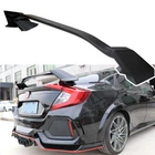 For 2016-21 Honda Civic Sedan Type R Style Primed Black Rear Trunk Spoiler Wing